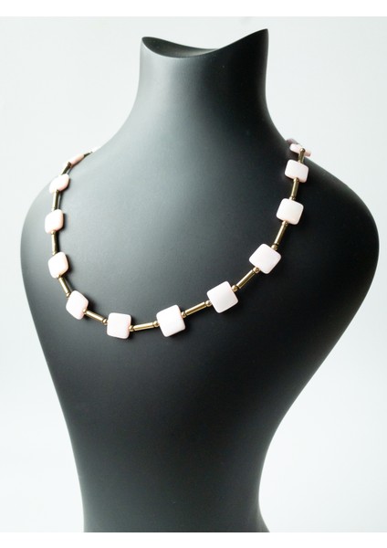 GemWorks Sedef& Hematit Kolye