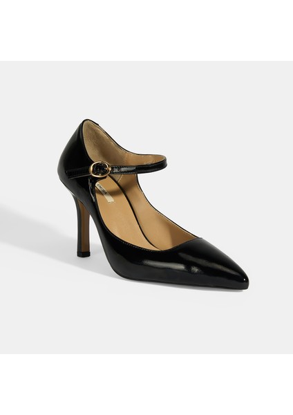Fiola Siyah Kadın Topuklu Klasik Ayakkabı fırsatları