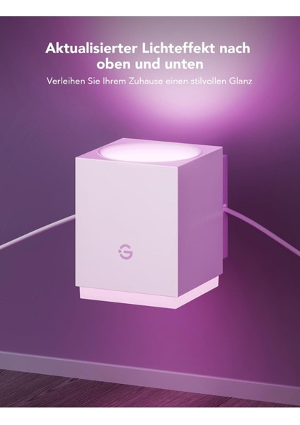 Rgbıc LED Iç Mekan Duvar Lambası, Alexa Uyumlu, Müzik Senkronizasyonu ve Wifi ile Ayarlanabilir fırsatları