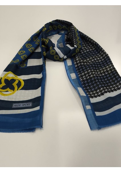 Pamuklu Şal Logo Model Mavi 7940-922 indirimleri