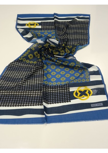 Pamuklu Şal Logo Model Mavi 7940-922 modelleri