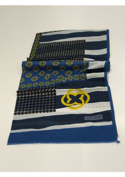 Pamuklu Şal Logo Model Mavi 7940-922 fırsatları