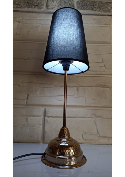 Başucu Abajur Masa Lambası (Bakır Renk)