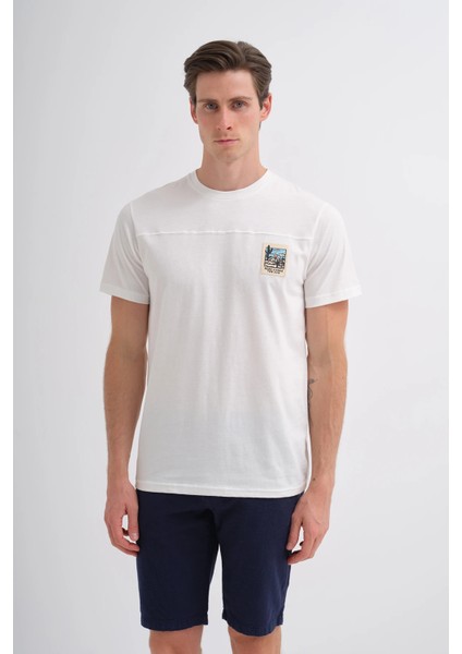 Ekru Erkek T-Shirt 4085
