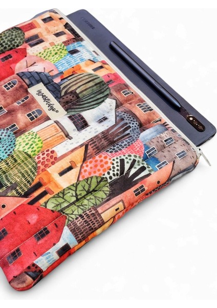 Pofuduk Tablet Kılıfı, Tablet Çantası, iPad Çantası (30X24CM) - My Town fırsatları