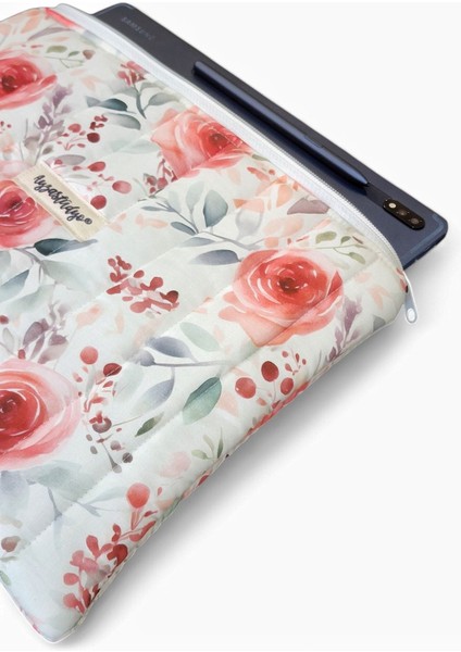 Pofuduk Kitap Kılıfı, Kitap Çantası, Apple iPad/tablet Aksesuar Çantası (30X24CM) - Red Roses fırsatları