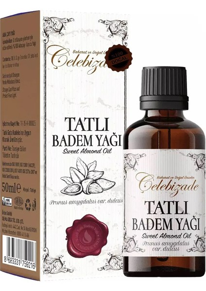 Tatlı Badem Yağı 50 ml