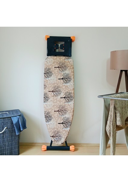 İpli Ayarlanabilir Isıya Dayanıklı Keçeli Ütü Masası Kılıfı Örtüsü Bezi 55X140 cm Toprak