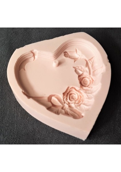 Askılı Kalp Lale Çiçek 9cm Silikon Kalıp K-170 fiyatları