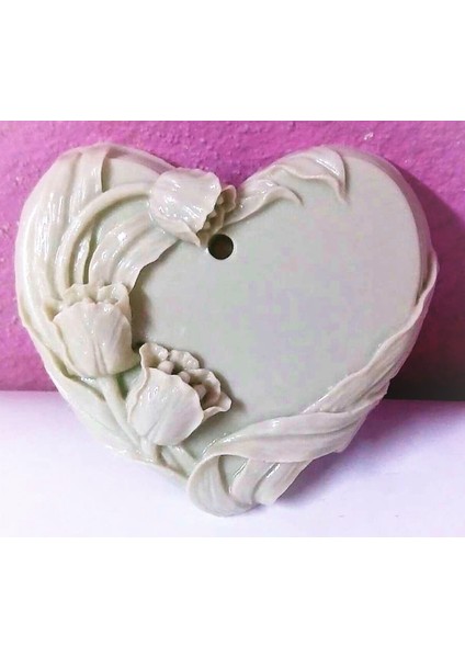 Askılı Kalp Lale Çiçek 9cm Silikon Kalıp K-170 modelleri