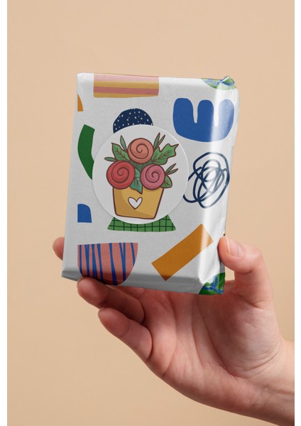 Ambalaj Paketleme Etiketi Model 34 (100 Adet / 3 cm)
