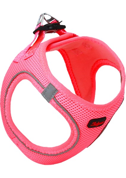 Air-Mesh Harness Köpek Göğüs Tasması Neon Pembe S