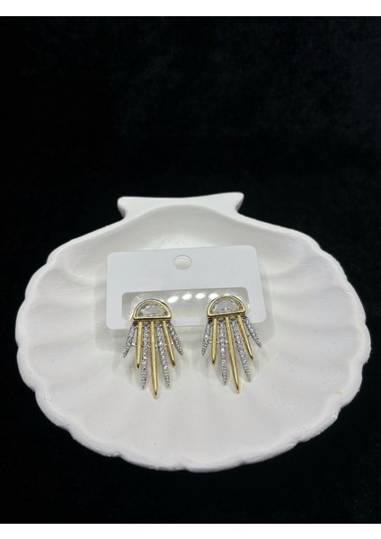 Xupıng Jewelry Zirkon Taşlı Gold Güneş İşığı Küpe fırsatları
