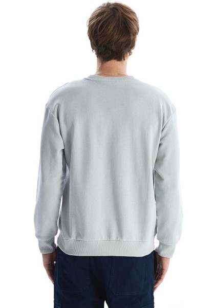 Xsıde Bisiklet Yaka Uzun Kollu Erkek Sweatshirt