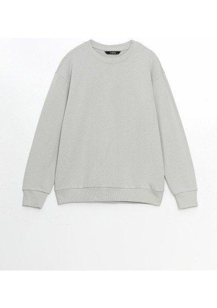 Xsıde Bisiklet Yaka Uzun Kollu Erkek Sweatshirt