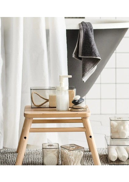 2 Adet Sıvı Sabunluk Yükseklik 17 cm Ikea Kapaklı 2'li Set Sabun Kabı Hacim 250 ml Cam Beyaz fiyatları