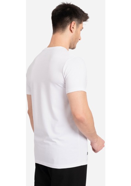 Al Erkek Beyaz Pamuk Regular Fit Düz Kesim Bisiklet Yaka Basic Tişört modelleri