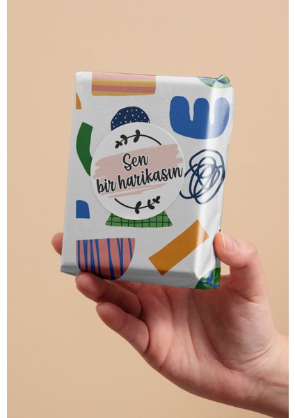 Ambalaj Paketleme Etiketi Model 47 (100 Adet / 3 cm)