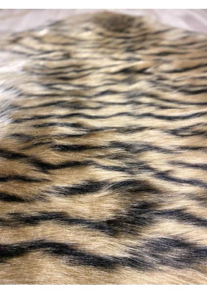 Tiger Süet Taban, Yıkanabilir Lüks Kaplan Kürk Halı Post Kahverengi 100x150