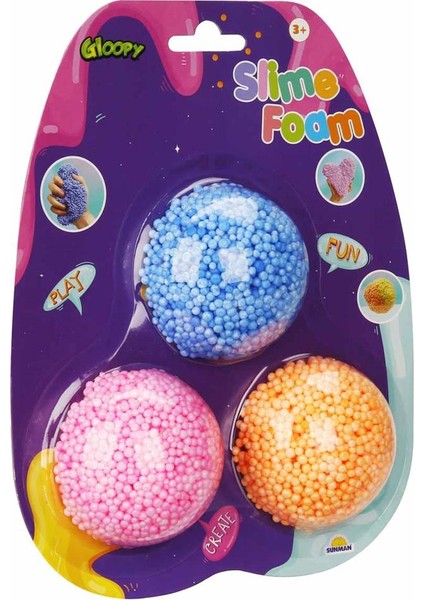 S00003740 Slime Köpük 3 Lü 2,5gr Krtl -Sun