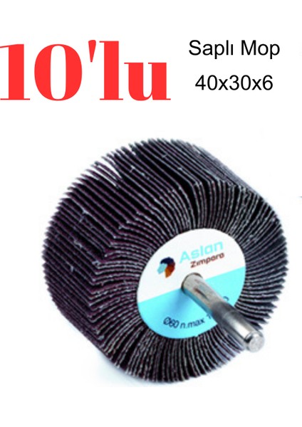 Saplı Mop Zımpara 40 Kum 60 Kum 80 Kum 100 Kum 120 Kum 150 Kum 180 Kum 220 Kum 400 Kum 1 KUTU10'LU