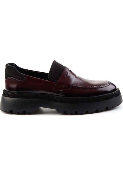 Siyah Leather Erkek Loafer Ayakkabı E01011027114