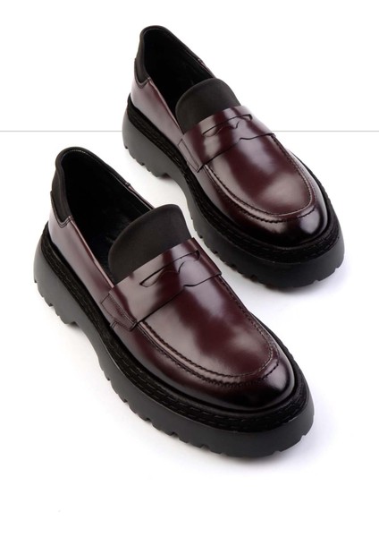 Siyah Leather Erkek Loafer Ayakkabı E01011027114