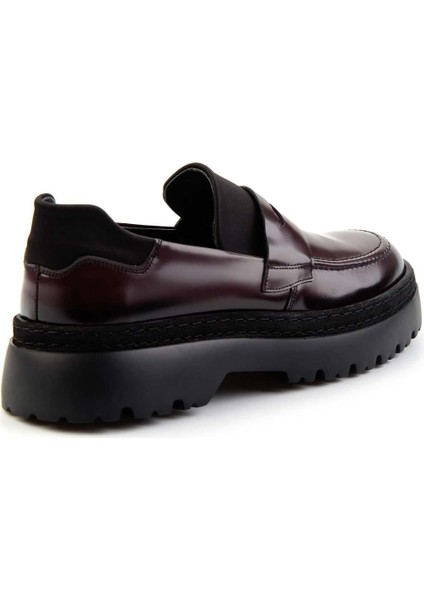Siyah Leather Erkek Loafer Ayakkabı E01011027114