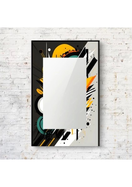 - Dekorarif Desenli Dikdörtgen Duvar Aynası 43