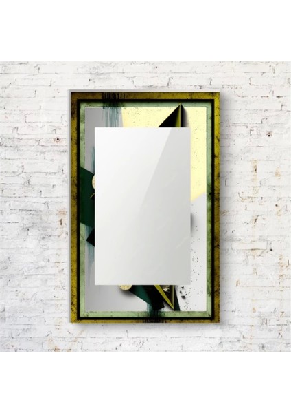 - Dekorarif Desenli Dikdörtgen Duvar Aynası 15