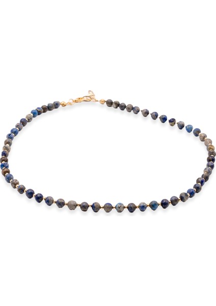 Azzure Unisex Lapis Lazuli Doğal Taş Mavi Kolye