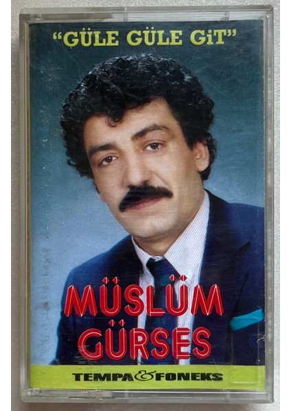 Müslüm Gürses Güle Güle Git Kaset (Orjinal Dönem Baskı)