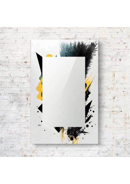 - Dekorarif Desenli Dikdörtgen Duvar Aynası 25