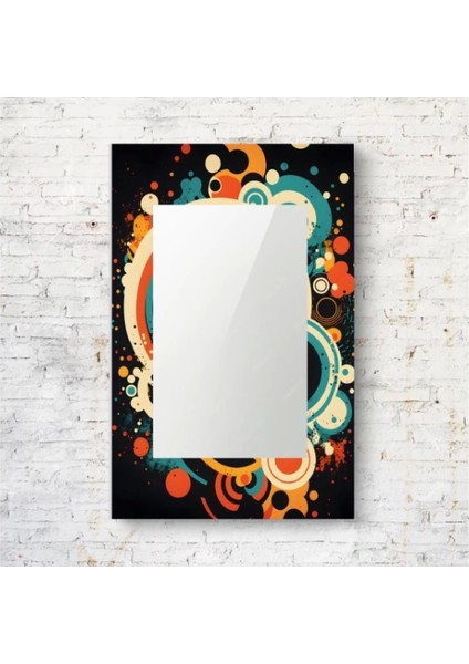 - Dekorarif Desenli Dikdörtgen Duvar Aynası 114