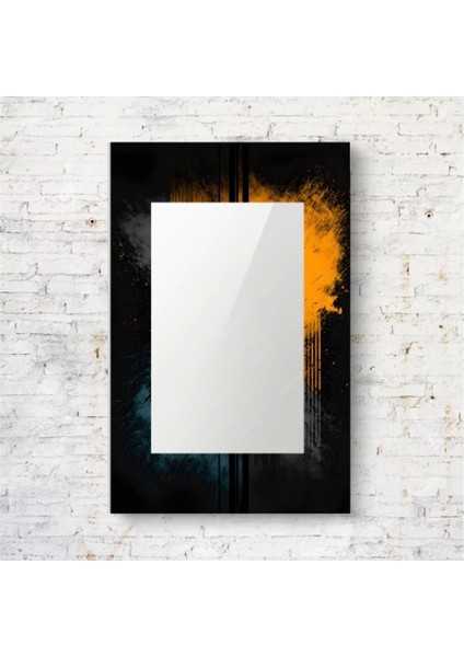 - Dekorarif Desenli Dikdörtgen Duvar Aynası 119