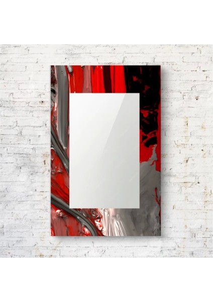 - Dekorarif Desenli Dikdörtgen Duvar Aynası 130