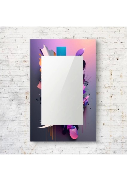 - Dekorarif Desenli Dikdörtgen Duvar Aynası 157