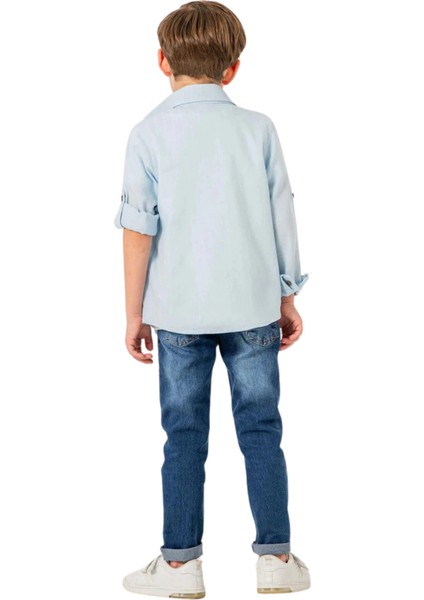 Jeans Pantolonlu Gömlekli 3'lü Erkek Takım fırsatları