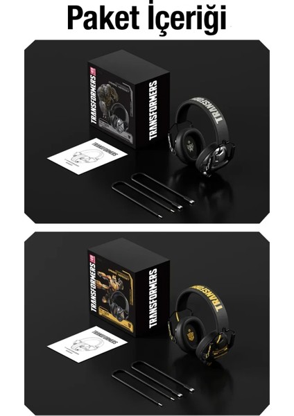 TF-G03 Bluetooth 5.4 Kulak Üstü Kulaklık Mikrofonlu Gaming Oyuncu 7.1 Surround Ses, Gri
