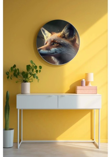 Yuvarlak Sanatsal, Dekoratif Baskı Cam Tablo 226