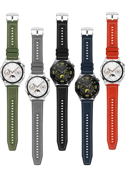 Huawei Watch Gt/gt2/gt2 Pro/gt3 Pro/gt4 Gt5 Pro 46MM/22MM Uyumlu Silikon Kordon