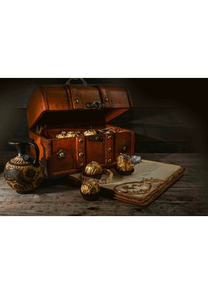 - Fütüristik Hazine Sandığı Cam Tablo modelleri