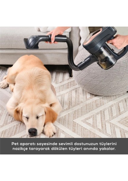 Dik Durma Özelliği Park Et Git ile Vantuz Dik Süpürge Black Copper fırsatları