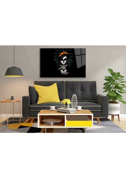 - Fütüristik Mistik Kadın Cam Tablo fiyatları