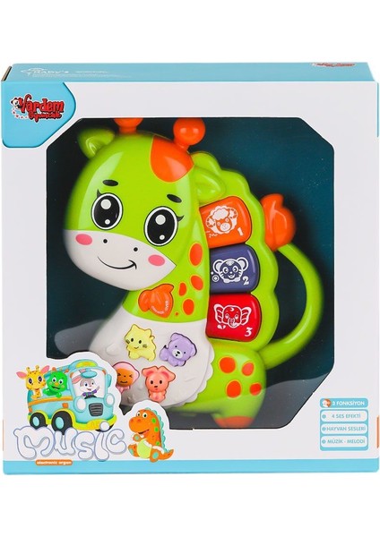 JLG-855-66A Işıklı ve Müzikli Zürafa Bebek Pianosu -Vardem Oyuncak fiyatları