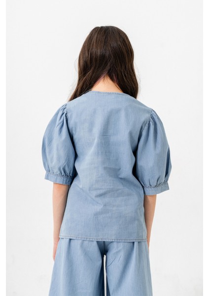 Kız Çocuk Yarım Kol Gömlek 3166 fiyatları