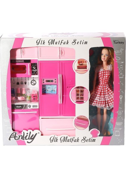02318 Anlily Bebekli Mutfak Dolabı Oyun Seti -Oydaş