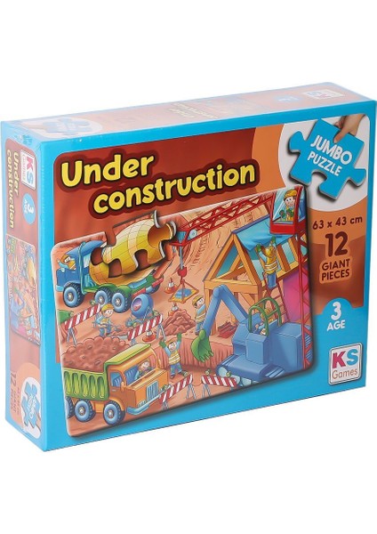 Jp 314004 Under Construction Jumbo Puzzle 12 Parça