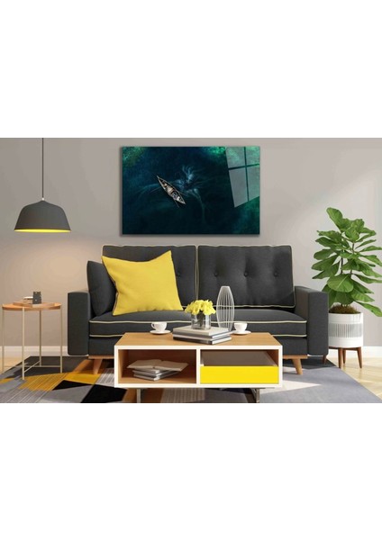 - Fütüristik Kayık Cam Tablo fiyatları