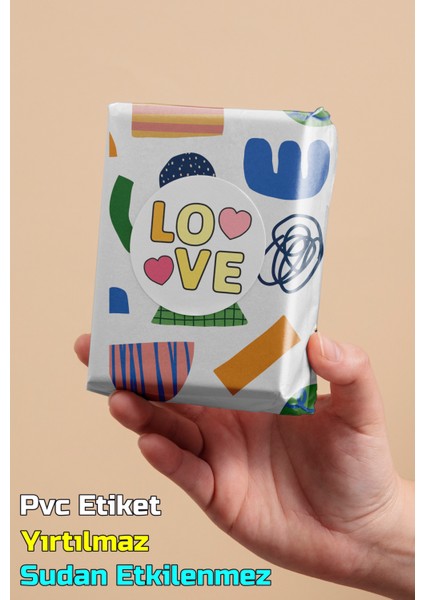 Ambalaj Paketleme Etiketi Model 196 (100 Adet / 3 cm)